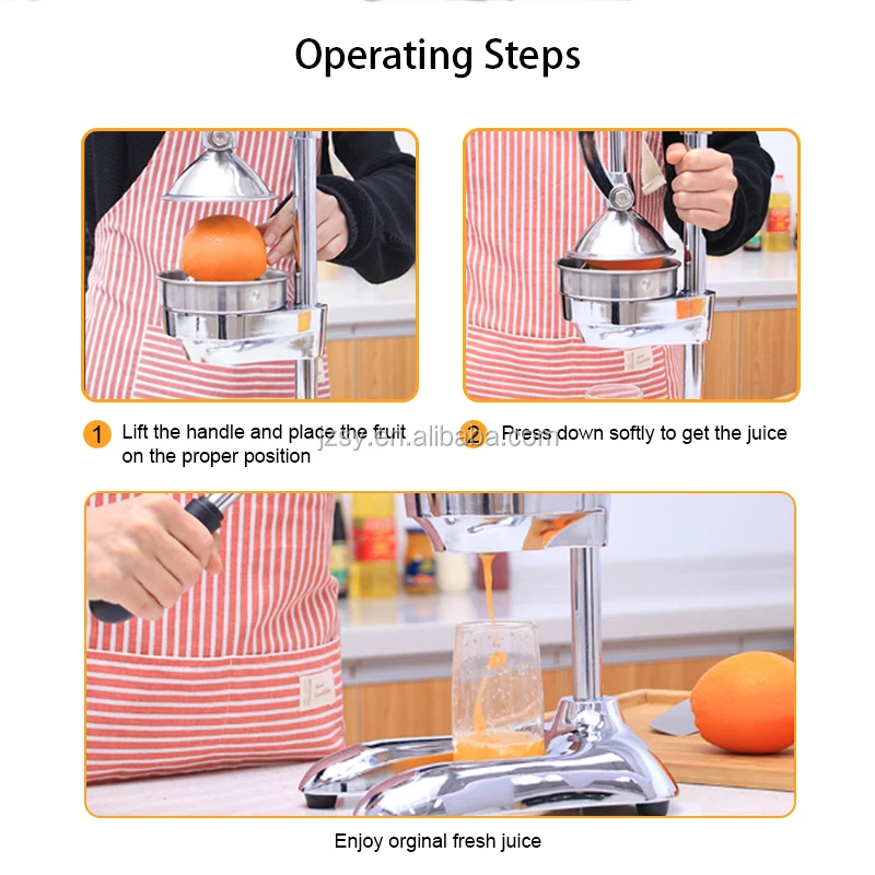 Factory Supply Multifunction Home Use Hand Press Watermelon Fruit Juice Extractor Machine/Stainless Steel Manual Juicer - Image 6