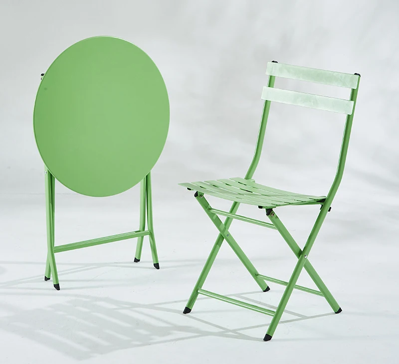 Garden Metal Furniture  Folding Chair Table Outdoor Patio Bistro Furniture