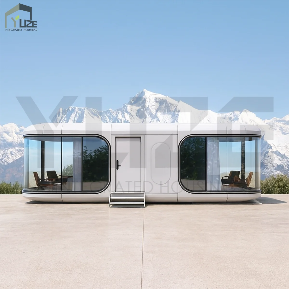 Luxury Space Capsule House Prefabricated Capsule Hotel with Bedroom and Living Room
