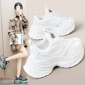 BR9617 Custom Logo New Women's Designer Sneakers Lace-Up Platform Tire Sole Sneakers Shoes