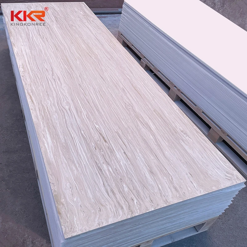 Artificial Faux Stone Panel Solid Surface Sheet Acrylic Table Tops Solid Surface Sheets