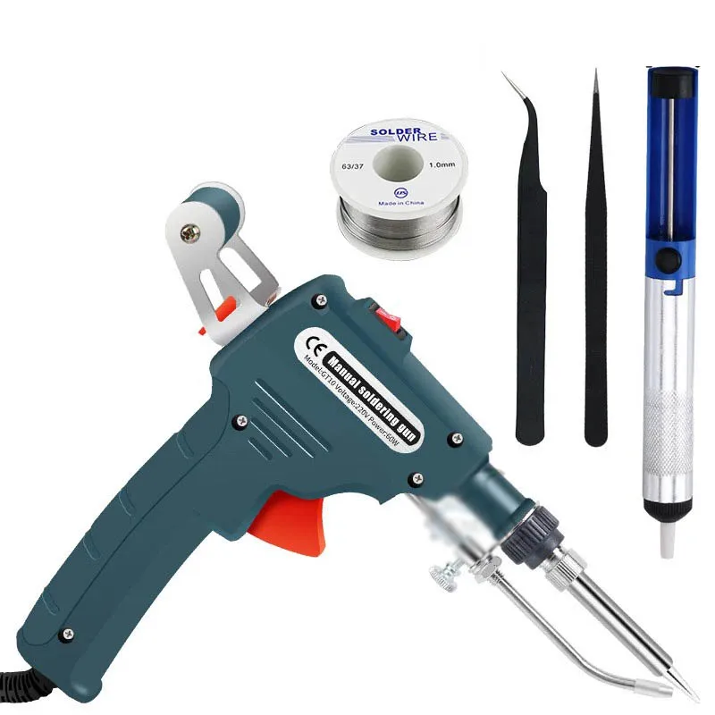 Soldering 110V/220V 60W US/EU Plug Hand-Held Internal Heating Automatically Send Tin Gun Welding Repair Tools