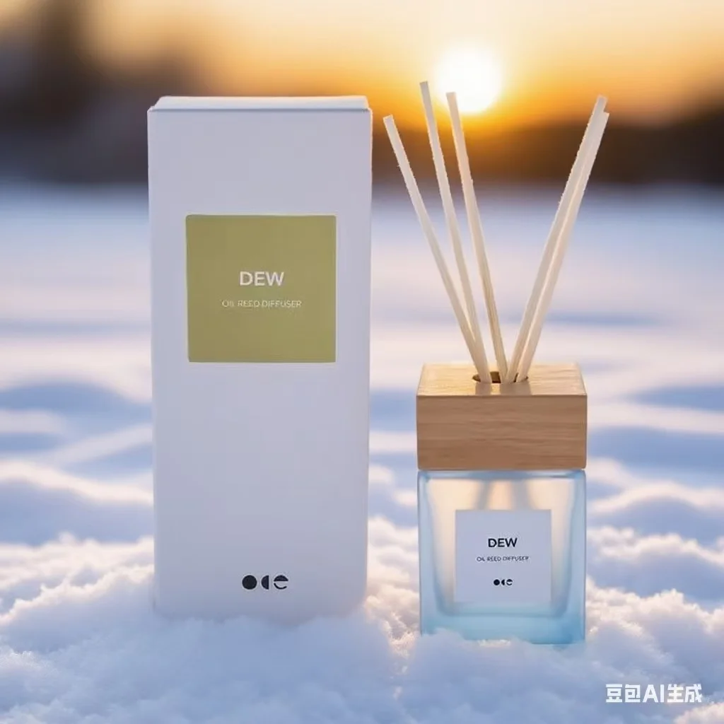 product premium christmas custom scents for reed diffuser set matte glass bottle wooden long lasting festive fragrance for home office-9