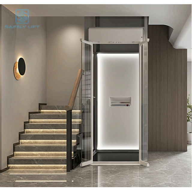 Safe Convenient Silent Home Lift Customized Home Hydraulic Elevator Low Cost with Derrick House Lift