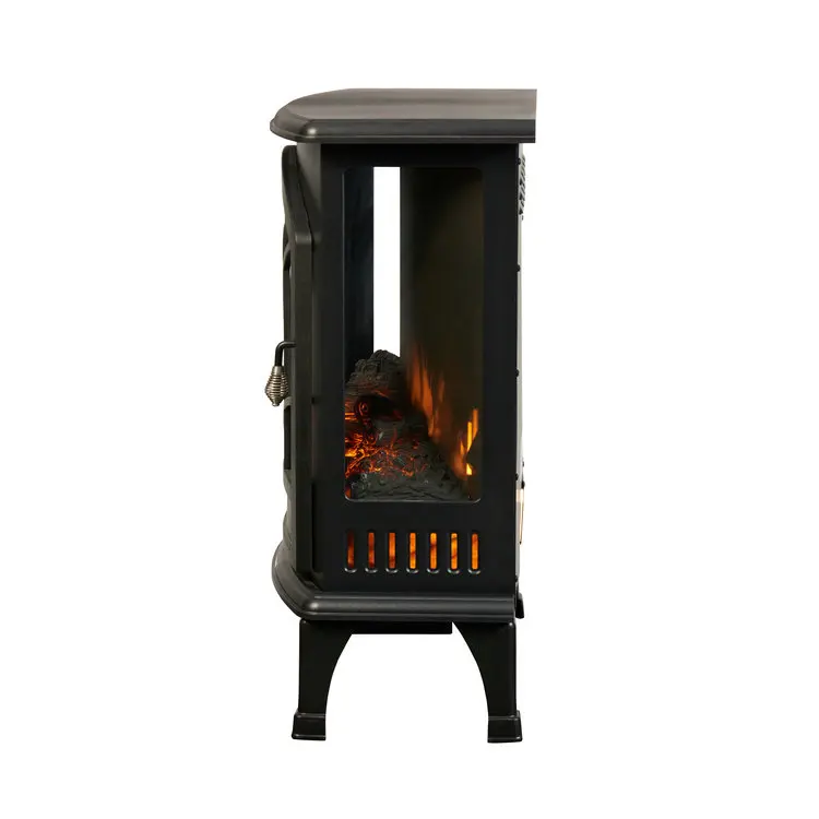 28 Inch High Quality and Cheap Glass 3D Flame Independent Portable Indoor Heating Electric Fireplace