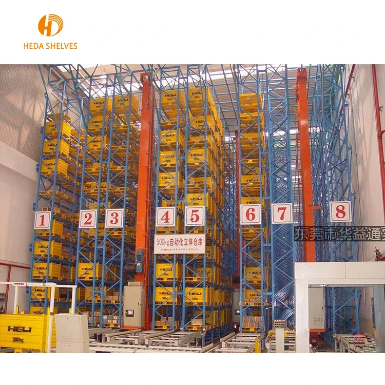 Automatic Warehouse Stacker Crane Automated Storage Retrieval Racking System ASRS