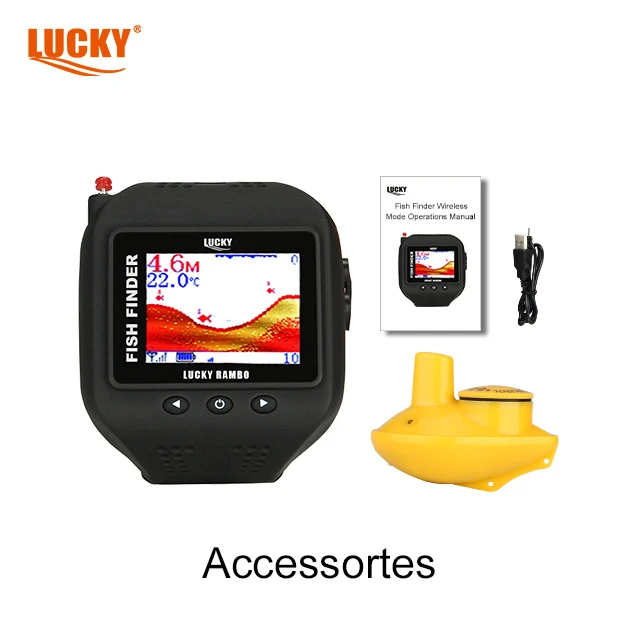 sonar fish finders FFW-1108-1 LUCKY Wireless Sensor Finder Depth Sounder 40m (131ft) Fish Locator offering accuracy up to 100 meters deep Eyoyo Smart Bluetooth Fish Finder,