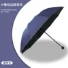 10k black-coated edge business umbrella-navy blue