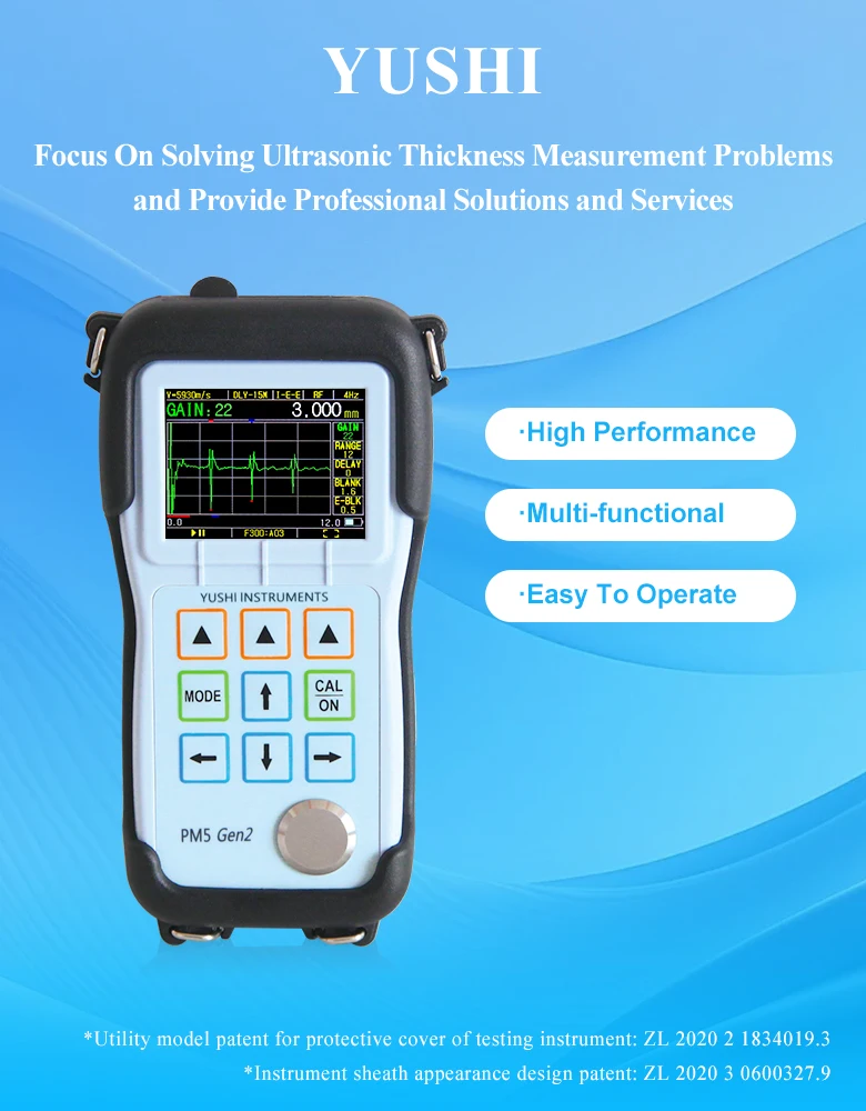 Shell Thickness Machine Yushi PM-5DL Egg Shell Thickness Measuring Gauge - 0.001mm Precision