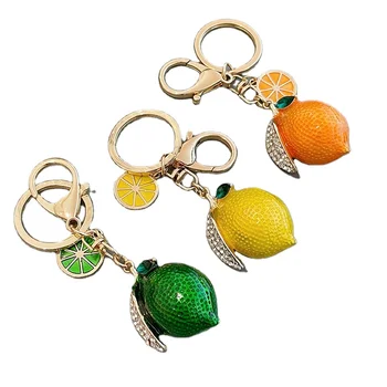 Portachiavi A Forma Di Pera Verde E Oro – Ciondolo Per Borse Simpatico E Originale Per Donne - 4