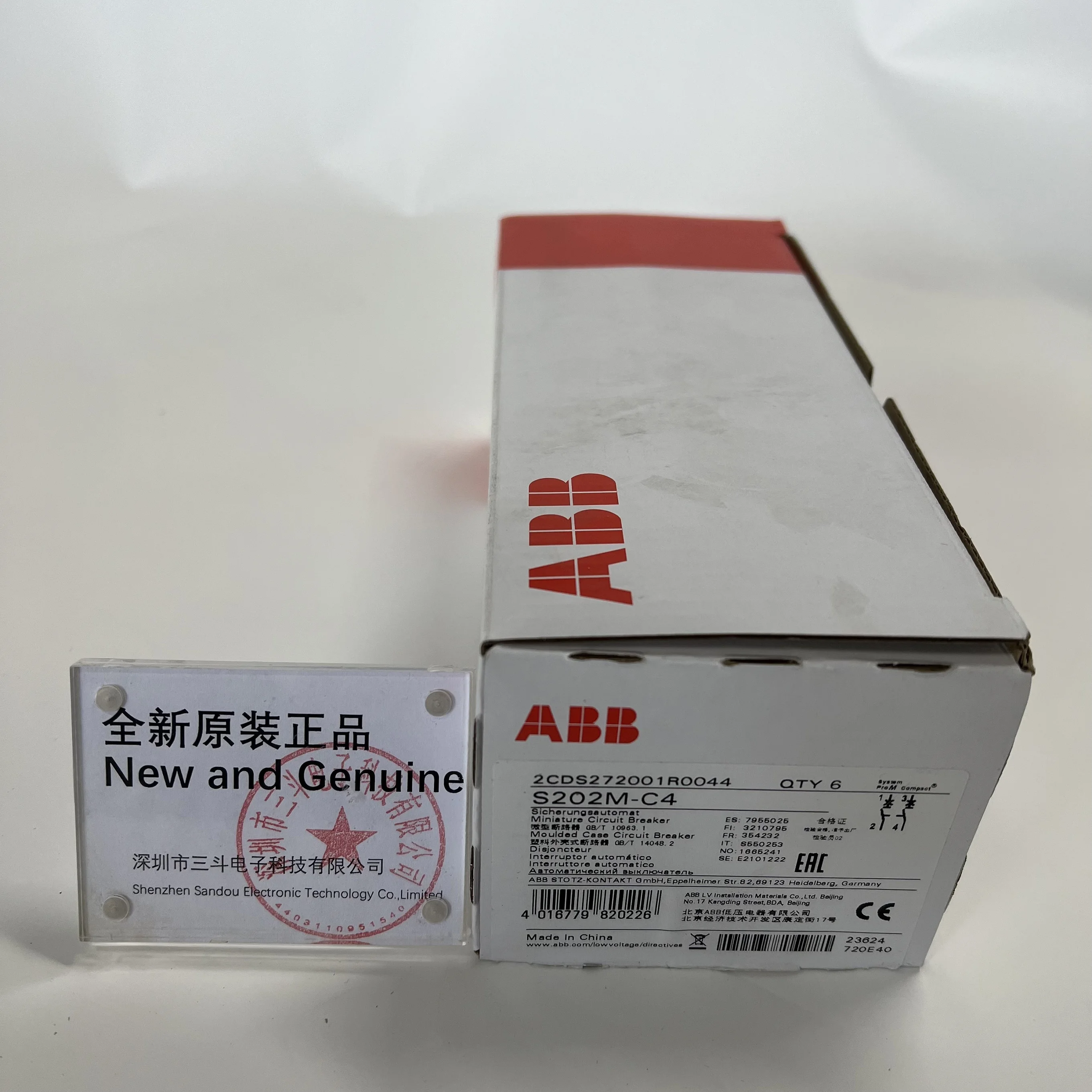 ABB Miniature Circuit Breaker S202M-C4