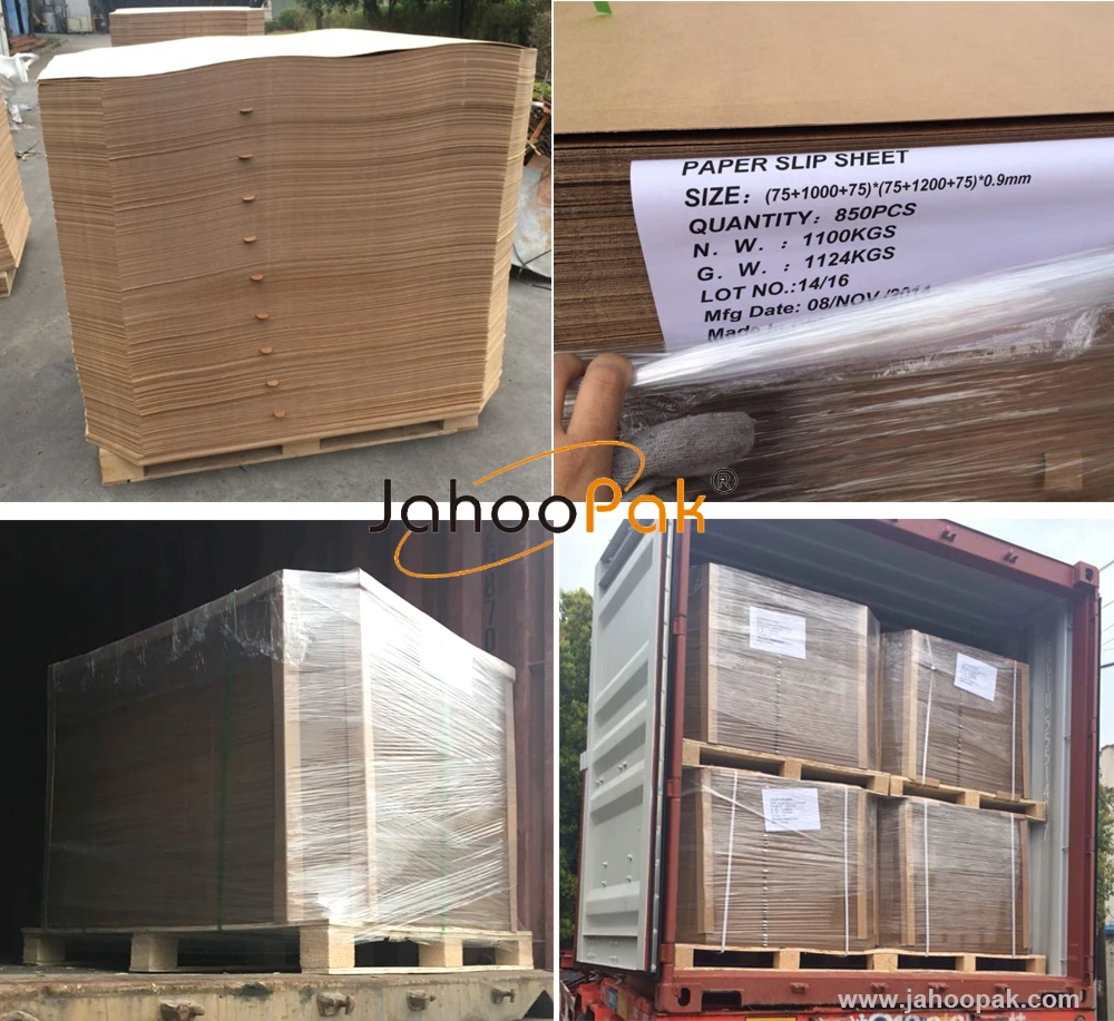 1.5mm Thickness Brown Kraft Paper Pallet Slip Sheet For Transportation