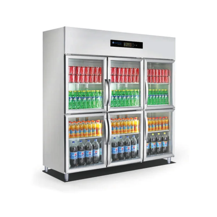 1320L Commercial Refrigeration Equipment Upright Chiller Freezers