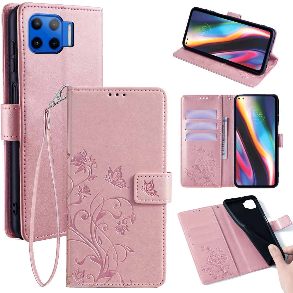 Custom Embossed Pu Leather Wallet Phone Case for Moto G 5G Power Play  Stylus 2024 2023 2024 Play Fashion Tree Design Phone case