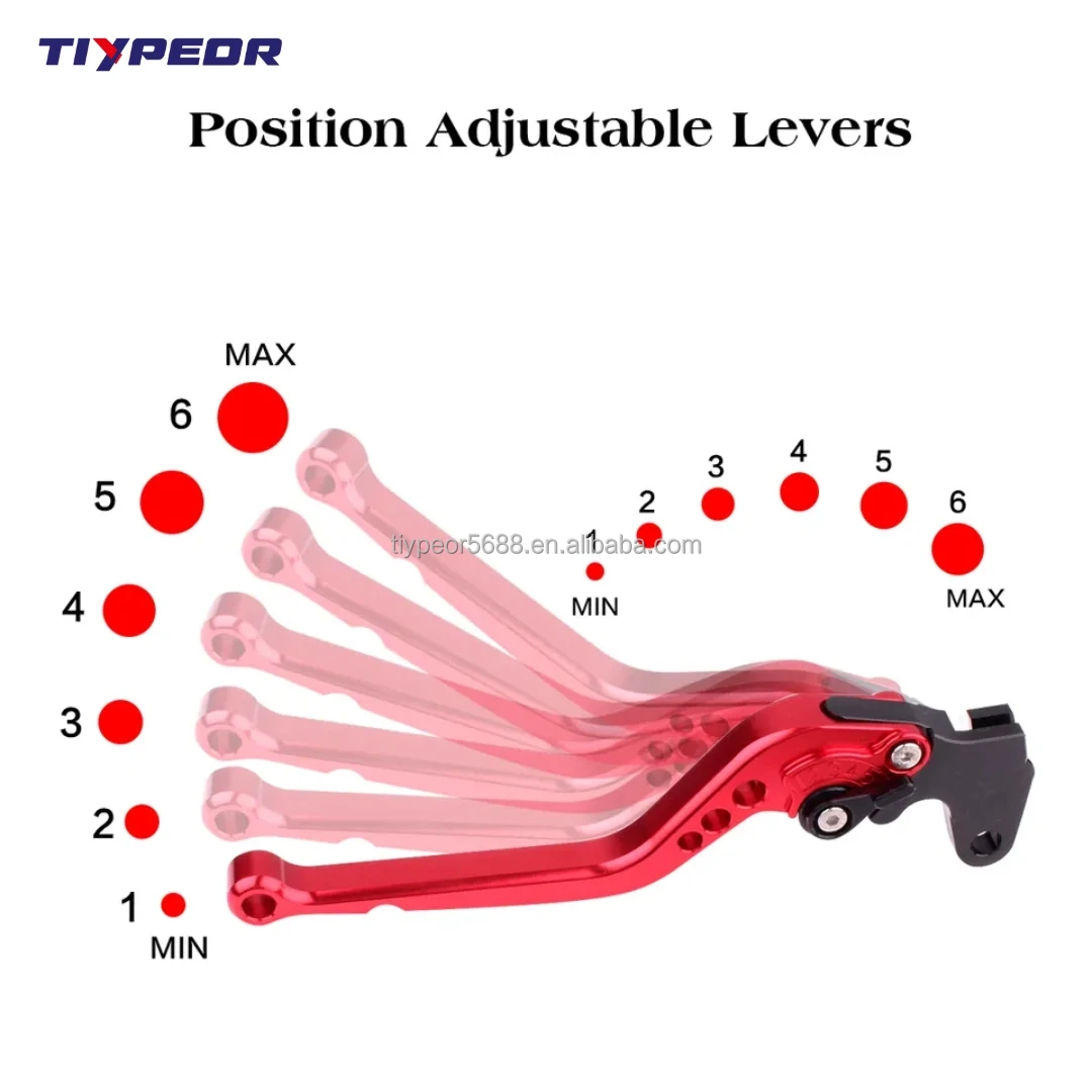 product tiypeor motorcycle dual disc brake handle universal cnc aluminum dual brake clutch lever motorcycle modification accessories652-4