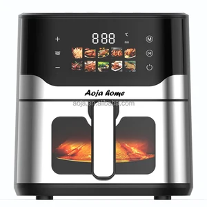 8L Digital Air Fryer Oven 2200W Dishwasher Safe Countertop Set with Accessory Electric for Household Use