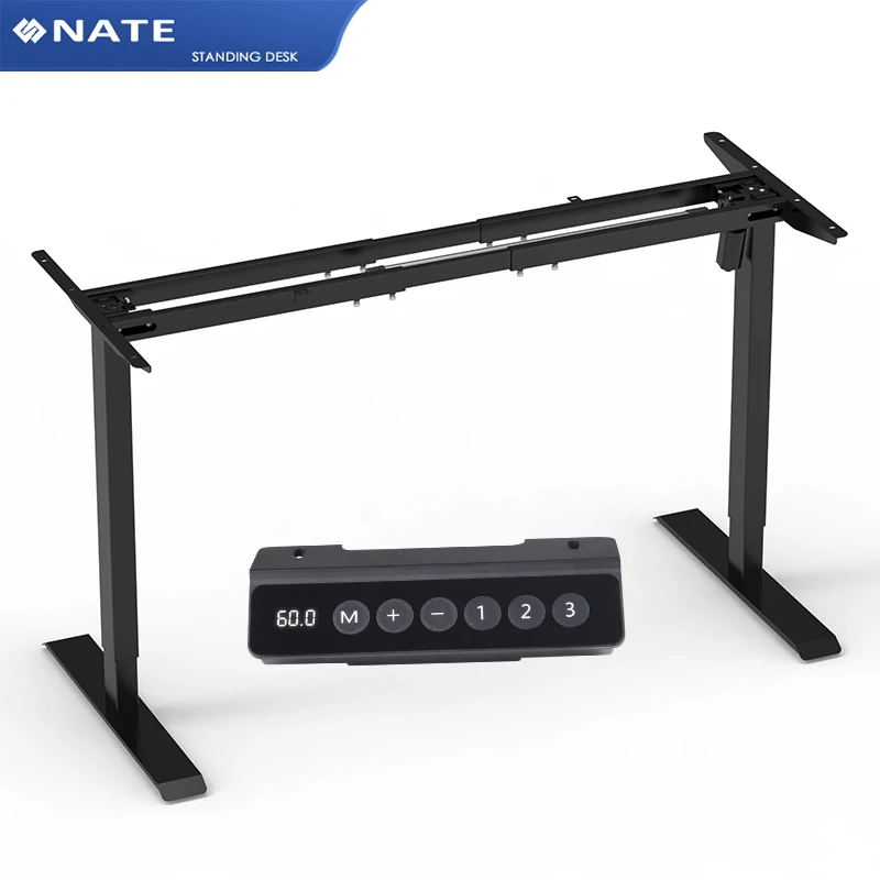 Double-Beam Sit Stand up Computer Desk 70kg Electric Adjustable Height Desk 2 Legs Assembly Table Electronic Standing Desk