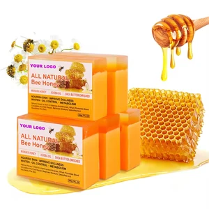 Moisturizing Calming Repairing Honey Soap Jojoba Oil Oat Extract Paraben-Free Gentle on Skin for Relieves Dryness & Irritation