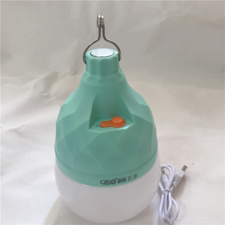 50W Portable Outdoor LED Light Bulbs Camping Hiking BBQ Outage Emergency USB Rechargeable Bulb