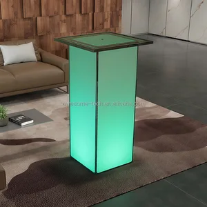 High Quality Acrylic Material Bar Table with Modern Design Stylish High Boy Cocktail Table for Home Events