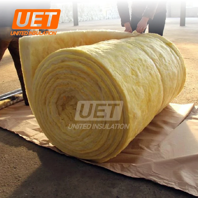 Fiberglass Wool Roll Insulation Sound-proofing Heat Insulation R25 R30 R38 350mm Wood Steel Frame House Glass Wool Blanket