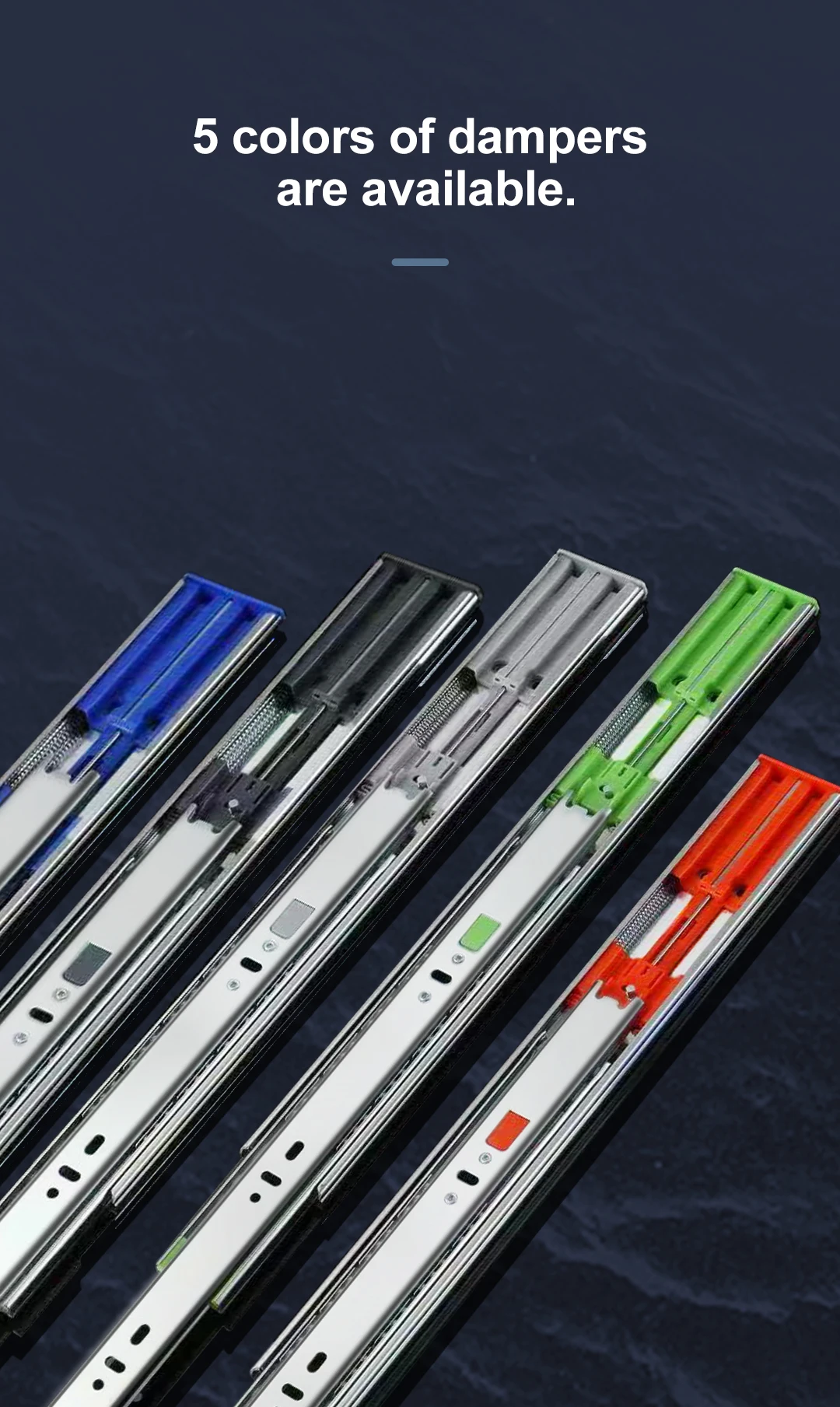 Direct Deal Furniture Hardware Drawer Slider Soft Closing Ball Bearing