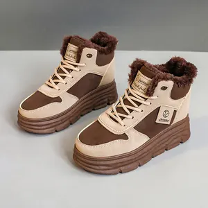W3678 Women's Waterproof Sports Ankle Sneakers Casual Winter Snow Boot with Anti-Slip Closure