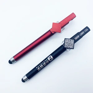 Promotional 3 in 1 Multi Function Plastic Gel Pen with Custom Logo Business Plastic Gel Pen with Touch Screen and Mobile  Holder