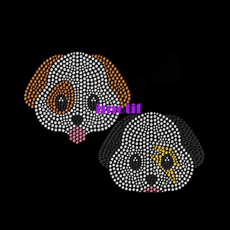 Hotfix Crystal Puppy Template Small Cartoon Animal Hot Fix Iron on ...