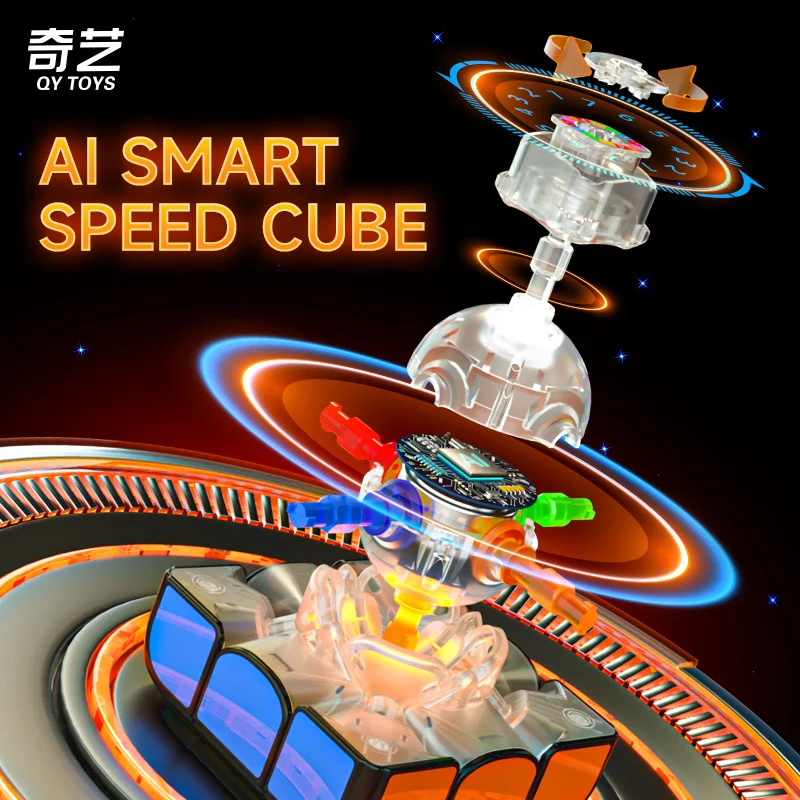 New Design QY TOYS QIYI  Smart Cube Stickerless  Educational Speed Magic Puzzle Cube Toy