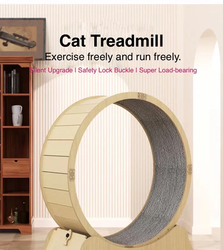 Factory Wholesale Hot Selling Natural Solid Wood Silent Cat Wheel