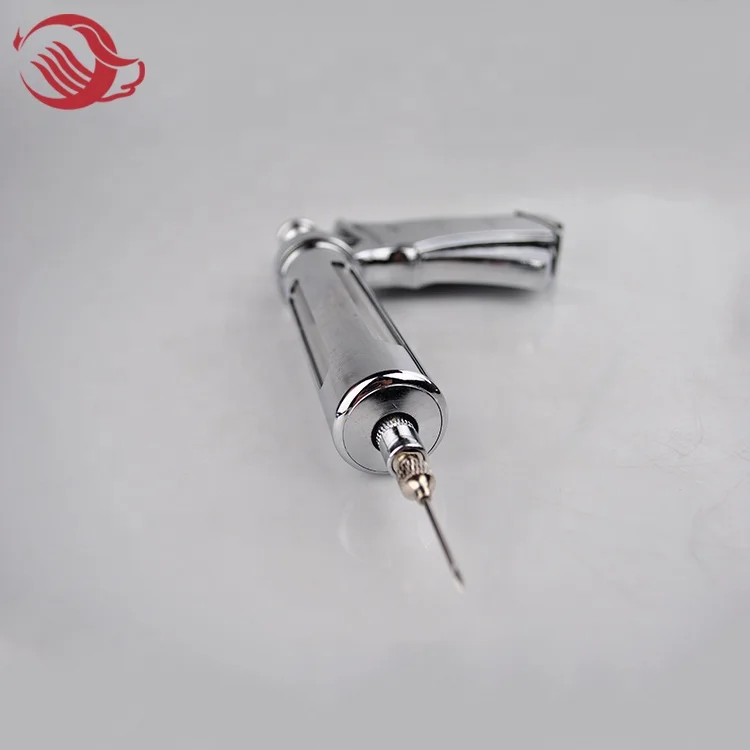 50ml Automatic Continuous Metal Veterinary Injection Syringe Gun Medical Injector Gun