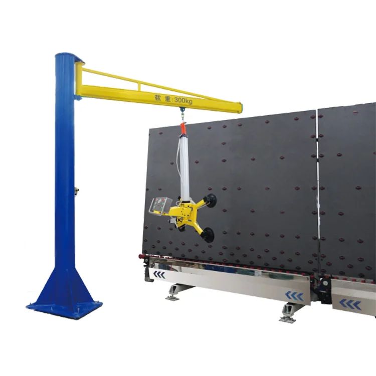 Electric Glass Spreader Vacuum Hoist Lifting Systems Curtain Wall Loading And Unloading