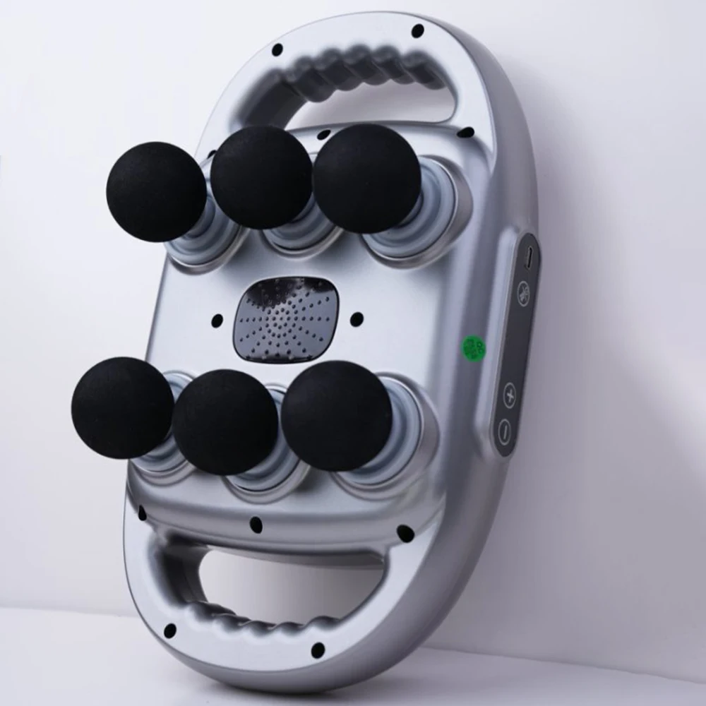 2025 Professional Rechargeable Deep Tissue Massage Gun 6-Head for Full-Body Arm Waist Back Foot Relief Body Arm Foot Relief