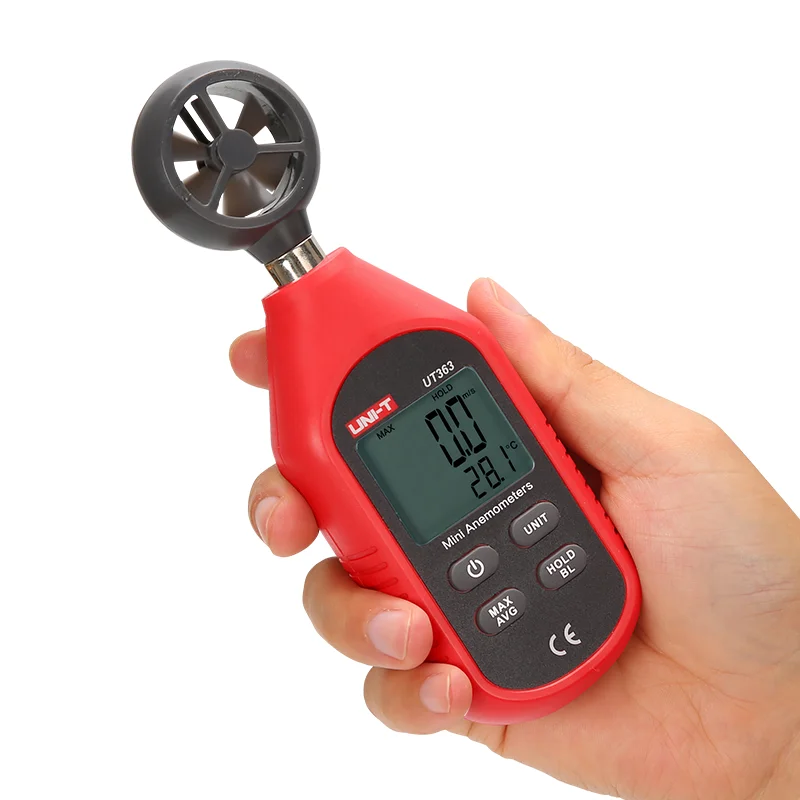 UT363 Digital Wind Speed Temp Humidity Tester Mini Anemometer
