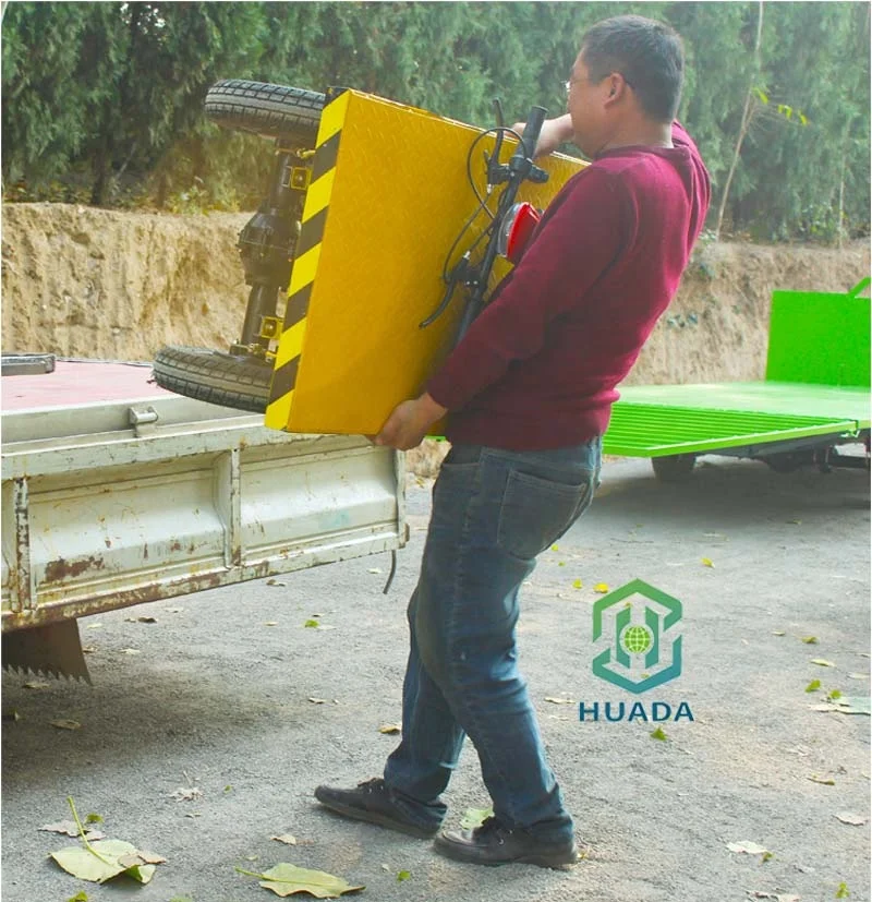 Factory Direct Sales Small Trolley with Heavy Load Four Wheel Electric Truck with Seat