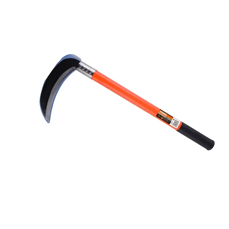 Falce Da Diserbo Luqeeg In Acciaio Manganese | Doppia Lama Per Giardinaggio E Agricoltura Con Manico In Legno - Foto 4