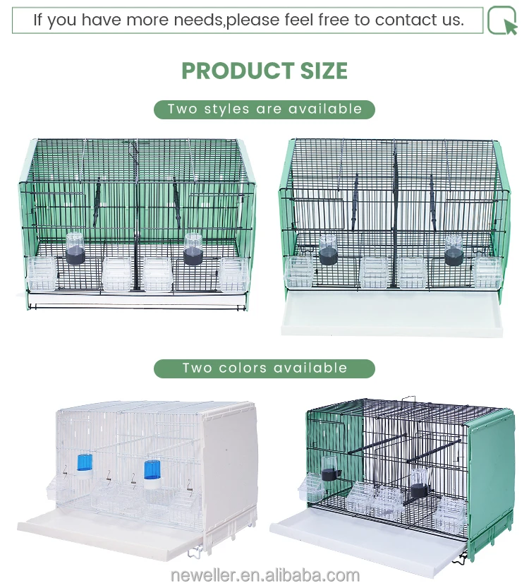 Curated visual reference: Gallery Detail: Newell High Guality Hot Sale Stackable Breeding Bird Cages Luxury
