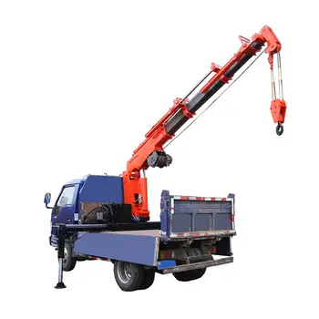 Cheap price 5 Ton 10 Ton 12 Ton Hydraulic Cargo Truck Crane Hydraulic Lorry Crane Truck Mounted Crane