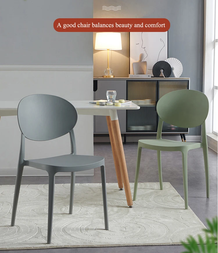 Modern Fashion Pp Plastic Chair Cheap Kitchen Cafe Bistro Dining Chairs ...