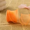 4cm orange plain edge mermaid tulle 10 yards (bagged)