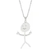 Steel color cross chain 45-5cm