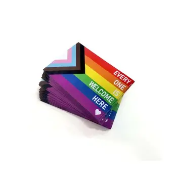 LGBT Rainbow Flag Magnet Car Sticker /Gay Pride Lesbian Bisexual Transgender Vinyl UV Resistant Weatherproof