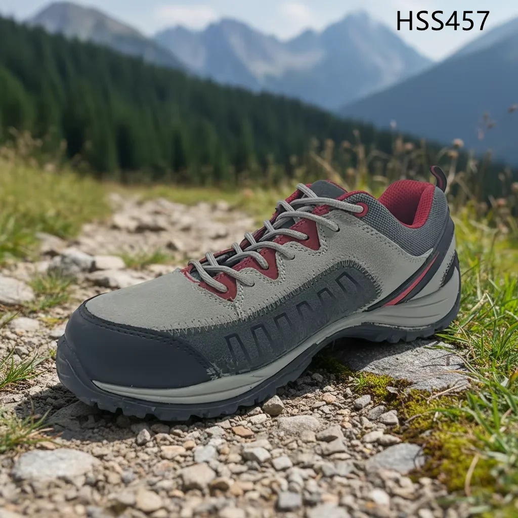 HY,Adventure Ankle Support Toe Anti-static Sport Safety Shoes Heavy Toughness&Durability Fashion Grey Hiking Shoes HSS457