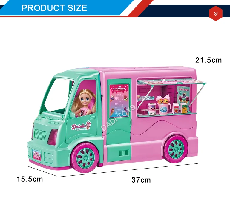 Novelties 2023 Trend Lovely Kids Toy Food Truck Toy Dessert Food Car