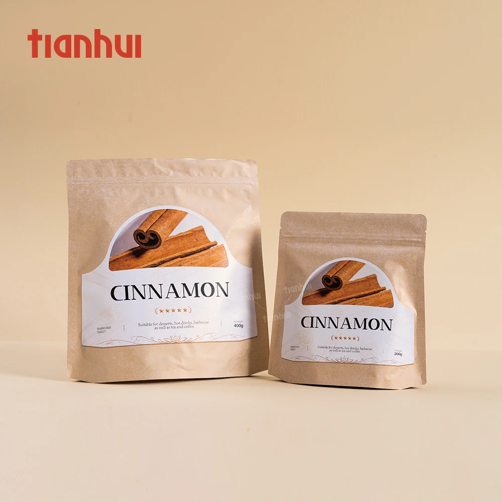 Tianhui Stand up Pouch Wholesale Aluminium Foil Cotton Paper Tea Bags for Loose Spices Herbs Infusions Fillable