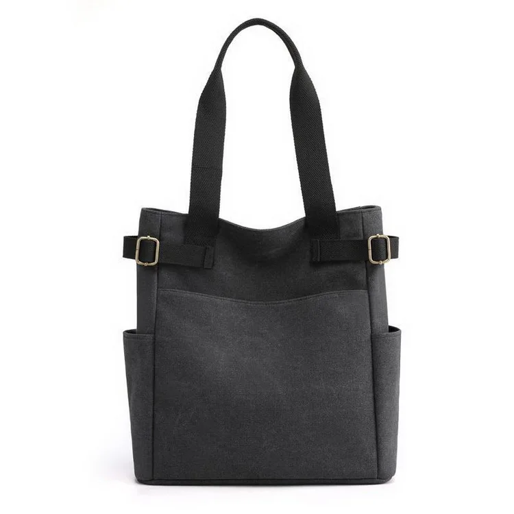 Multi Functional Heavy Duty Work Leisure Tote Bag Cotton Canvas Plain Shopping Bags Custom Print