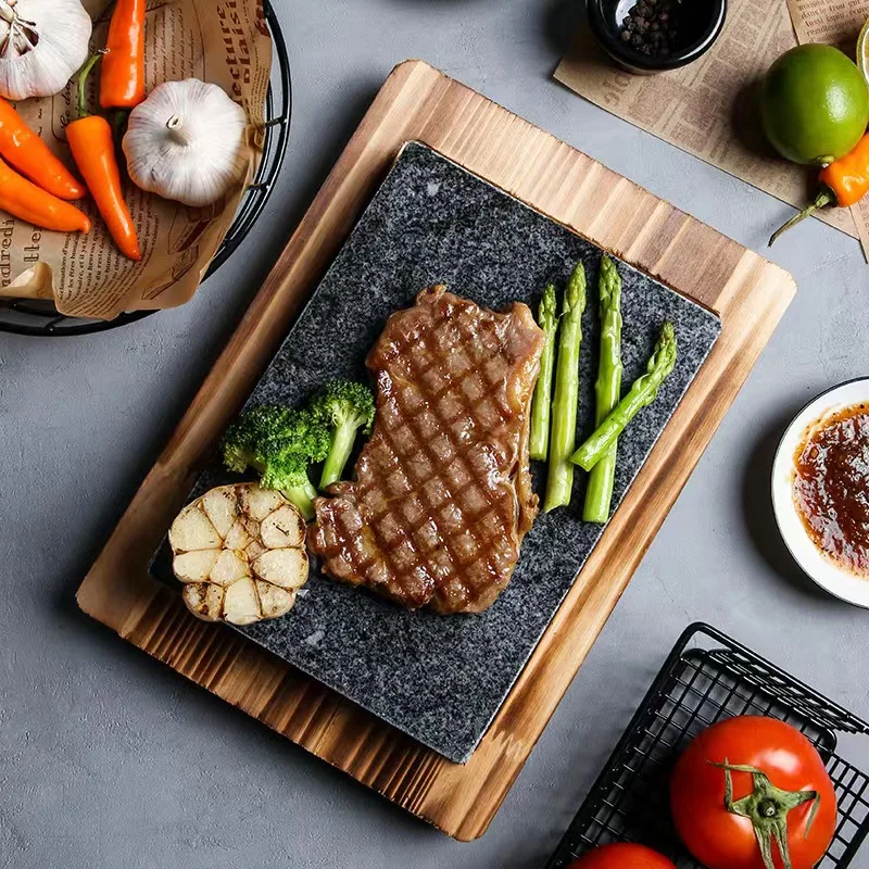 Lava stone outlet steak