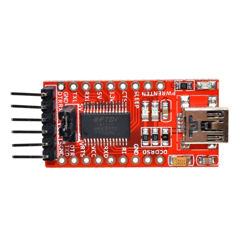 Arduino Minim Genuine FTDI FT232RL Micro USB UART TTL Serial Adapter 3.3V 5V 