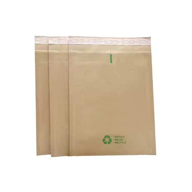 Customized Self-Sealing Kraft Paper Envelope Borderless Packaging Adhesive Clothes Express Bag for Storage Express Bag Printing